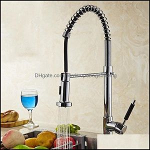 Kitchen Faucets Faucets Showers Accs Home Garden Creative Rotatable Spring Water Tap Pl Out Type Cold Stopcock Wash Vegetables Tools Tota