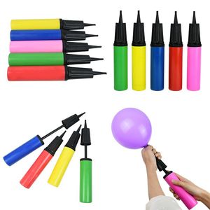 Party Decoration Balloon Pump Mini Plastic Hand Held Ball Inflator Air Portable Wedding Birthday Decor ToolsParty