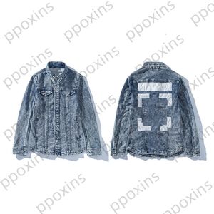 Modedesigner herrjacka hög kvalitet korrekt version 20ss grundläggande pil super reflekterande denim batch vinterjackor män vindbrytare kappa