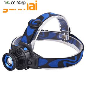 New LED Headlamp Build-inBattery Q5 Bulbs Lithium Ion Bookable Rechargeable Bright Head Flashlight Lamp Light Headlight