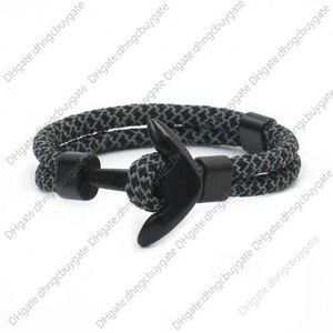 Holographic Reflective Boat Anchor Bracelet Men's Street Knitting Hand Rope Female Student Couple's Ornament