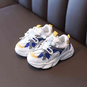 2021 neue Atmungsaktive Air-Mesh-Socken Sportschuhe für Jungen Mädchen Leuchten Schuhe Komfortable Outdoor Sneakers Größe 21-30 G220527