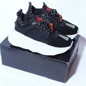 Designer Sneakers KEDJEREAKTION Män Fritidsskor Plattform Sneaker Läder Mocka Sneakers Män Kvinnor Walking Löparsko