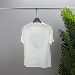2022SS Tシャツ春と夏の新しい高級コットン印刷短袖ラウンド夏夏最新アパレルネックパネルTシャツサイズM-L-XL-XXL-XXXLカラーブラックホワイトVN2D