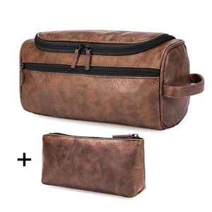 Luxury Pu Leather Wash Handväska Makeup Bag Women Travel Case Large Capacity Waterproof Organizer Cosmetic Bag Men toalettartiklar