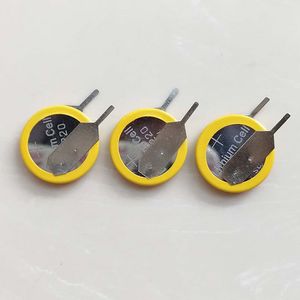 CR1220 3v lithium button cell battery with soldering pins tabs