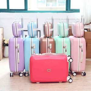 Travel Tale Women Fun Carry on Trolley Set Abs Девочки для девочек Travel Retro Rolling Bugage Wheels J220708 J220708