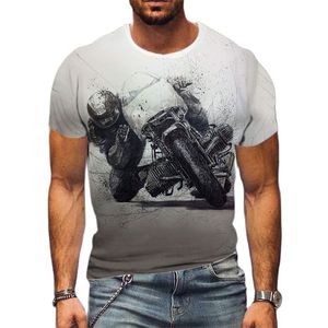 Cool Motorcycle Racer Mens T -shirt 3D Printing Summer Fashion Top Oneck Shirt Plus Size Streetwear XXS6XL 220614