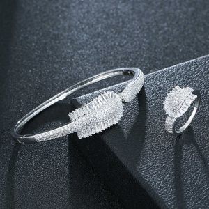 Koreaanse mode eenvoudige gesp diamant ring armband hetzelfde set prachtige net rode tij K gouden armband