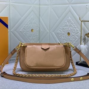 Mini Pochette Accessories Tiny Shoulder Bags Little Pouch with Gold Chain Cute Purses Cross Body Luxury Pieces Mono Print Handbag Wallet Coin Pouches