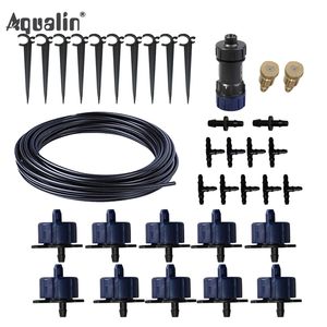 Novo chegada 10m 4/7 Mangueira Sistema automático de irrigação por gotejamento Gritadores de jardim kits de água com válvula de redução de pressão#26301-6 T200530