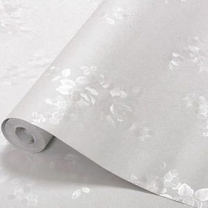 Papéis de parede Luxo damasco branco damasco 3d estôxico papel de parede com parede de parede PVC Papel de parede de papel à prova de água da sala de estar à prova de água Tampa azul rosa