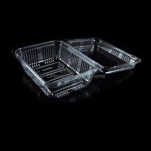Packing Boxes Office School Business Industrial Clear Plastic Container Vegetable Fruit Pack Box With Hook 500G/1000G Showcase Window Cabi