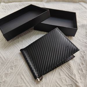 New Men Card Holders Luxury Designers Credit Wallets Top Leather European Trend Bags Slim Short Portfolios Comes with Boxes