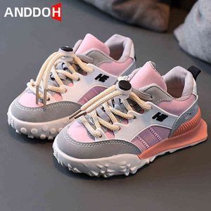 Size 21-30 Kids Soft Bottom Running Footwear Children Fashion Wear-resistant Light Sports Sneakers Boys Girls Basketball Shoes Y220510
