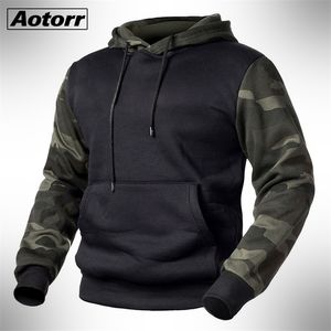 Army Green Men Militär Kamouflage Hoodies Höst Vinter Hooded Sweatshirts Male Camo Hoody Hip Hop Streetwear Brand Top 4XL 220402