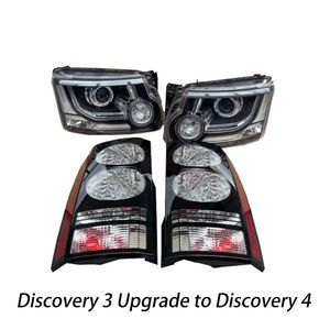 Стайлинг автомобиля, фара для Discovery 3, обновленная фара Discovery 4, светодиодная фара DRL, ангельские глазки, линзы проектора, аксессуары