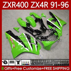 ABS-Karosserien für KAWASAKI NINJA ZXR 400 CC Grün Schwarz 400CC 1991 1992 1993 1994 1995 1996 Verkleidung 138Nr. 53 ZX4R ZXR-400 Karosserie ZX 4R ZXR400 91 92 93 94 95 96 Verkleidungsset