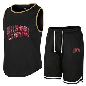 Neue Sommer-Trainingsanzug mit Tank-Top und Shorts, schnell trocknend, für Herren, Fitness, Laufweste, atmungsaktiv, 2-teiliges Outfit, ärmelloses T-Shirt-Set für Herren