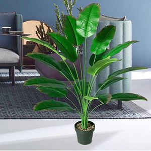 Decorative Flowers & Wreaths 82cm/32 In Artificial Leaf Plants Large Banana Tree Fake Leaves Bonsai Flower Garden Home Living Room Decoratio