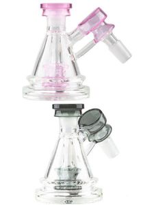 Vintage Pyramid Pre Cooler Ash Catcher Glass Bong Hookah Water Smoking Pipe kan sätta kundlogotyp av DHL UPS CNE