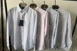 mens polos designer stripe T shirt risvolto a maniche lunghe top di lusso casual piccolo cavallo all'ingrosso