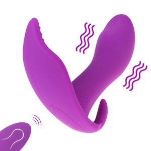 Wearable Clitoris G-Spot Vibrator med fjärrkontroll vattentät vibrerande vagina klitstimulator sexig leksak för kvinnor par kul