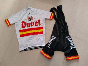 Sommer 2024 Duvel Bier Spanien Radfahren Jersey Set MTB Radfahren Tragen Fahrrad Kleidung Bic Fahrrad Kleidung Quick-Dry Herren Kurze maillot Culotte