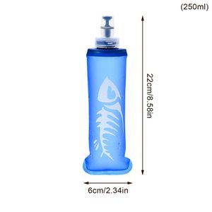 Running Sport Hydration Gear Bicicletta Soft Water Bottle TPU Flask Water-Bag Pieghevole pieghevole Bollitore Borse d'acqua