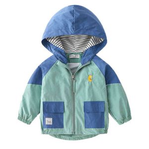 Jackets de meninos outono Baby Windbreaker Outerwear Casaco de camisola quente para crianças Casas de moda 2021 Jaquetas de roupas J220718