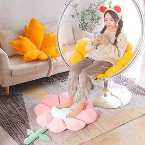 Güzel büyük boyutlu çiçek kiraz peluş yastık simülasyon bitki zemin kanepe mat doldurulmuş oda dekor hediyesi için yumuşak oyuncak j220704