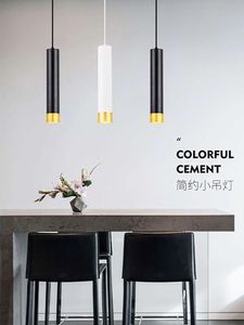 Lampy wiszące cylindryczne unikalne projektowanie osobowości styl żyrandola restauracja