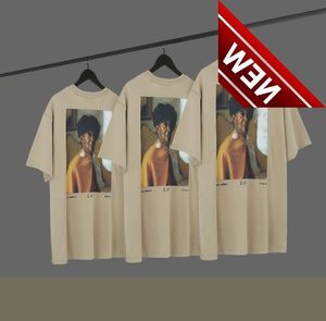 Yeni Kısa Gömlek Fotoğrafı toptan satış-Hip Hop Yeni Sis Çift Konu Essentials High Street Kısa Kollu Figür Fotoğraf Baskı Moda Markası gevşek T Shirt