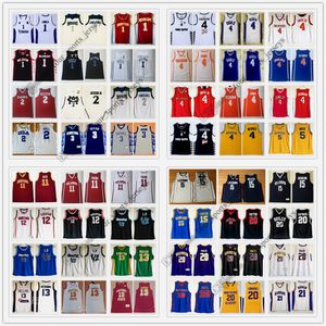 NCAA-Basketballtrikot Sexton Iverson Adebayo Paul Wade Allen Ball Iverson Webber Rodman DiVincenzo Bibby Petrovic Thomas Wall Irving Nash Young Stockton