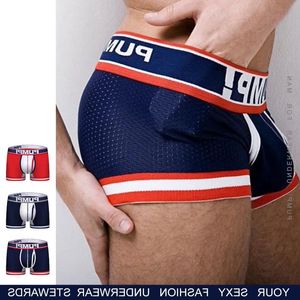 Cueca letra de algodão Sexy Man's Roupher Boxer shorts macios boxershorts underware boxers biquíni biquíni boxerunderpants