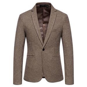 O outono e inverno homens magros fit blazer jacket moda moda masculina jaqueta vestido de noiva casaco casual negócio masculino casaco 4xl 220504