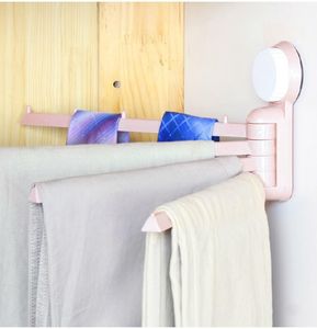 Towel Racks POSEPOP Suction Cup Holder 180 Degree Rotating Rack Bathroom Kitchen Plastic Accessories