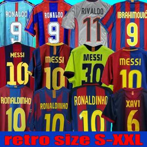 96 97 Barcelonas Retro-Fußballtrikots 03 04 05 06 07 08 09 10 11 12 13 14 15 XAVI RONALDINHO RIVALDO GUARDIOLA PUYOL Iniesta Finale Maillot de Foot 1899 1999 DAVID VILLA