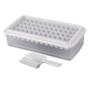 98 Grids Small Ice Cube Mould Box Tools With Lid & Scoop Popsicle Molds Maker Tray Ice Cream DIY Tool Bar Kitchen Accessories 20220613 T2