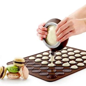 30/48 Delikler Silikon Pişirme Pedleri Fırın Macaron Yapışmaz Mat Pan Pasta Kek Pad Fırın Araçları