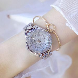 Armbanduhr Ankunft Ladies Crystal Watch Frauen Luxus Strass -Watch Lady Diamond Kleid Armband Relojes Para Mujer