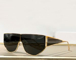 Óculos de sol Shield Pilot lentes de metal dourado preto óculos de sol unissex com caixa