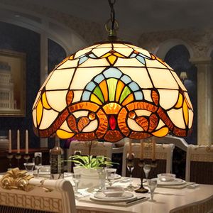 Lampade a sospensione Lampadario Tiffany Cucina Sala da pranzo Corridoio Lampadari in vetro fatti a mano Decorazioni per la casa al coperto Lampadario pavonePendente