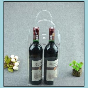 Storage Bags Home Organization Housekee Garden Two Bottle Capacity Pvc Wine Cooling Ice Bag Beer H Dhnmo