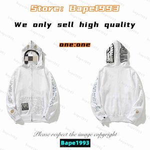 Yüksek kaliteli maymunlar erkek hoodies sweatshirt Japonya Köpekbalığı B Ape Head Galaxy Spotlar Aydınlık Camo Erkek ve Kadın Çiftler Aynı Modelktjd