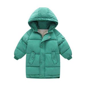 2-12 Years Winter Children Clothes Girl Down Jacket Hooded Parka Jacka Young Girls Thicken Long Outerwear Clothes Barn Girls 8t J220718