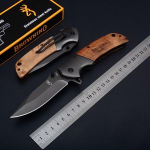 Wholesale edc clips for sale - Group buy Large Browning Titanium Tactical Folding Knife Quick Open Clip Outdoor Camping Hunting Survival Pocket Utility EDC Tools Gift E