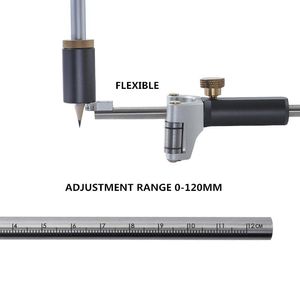 Set di utensili manuali professionali Lavorazione del legno Arco lineare Righello per tracciatore a doppio scopo Disegno a linee parallele Calibro di misurazione Fai da te Scriba in legno ToolProf