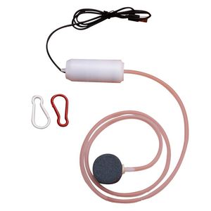 Luftpumpar Tillbehör Mini Akvarium Oxygen Pump USB Tyst liten luftning Bärbar Fisketank Oxygenator