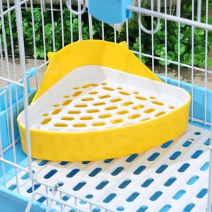 Cat Rabbit Corner Cleaning Toilet Pet Potty Rectangle Litter Pee Poo Tray Set Household Pet Products Accessory 220719